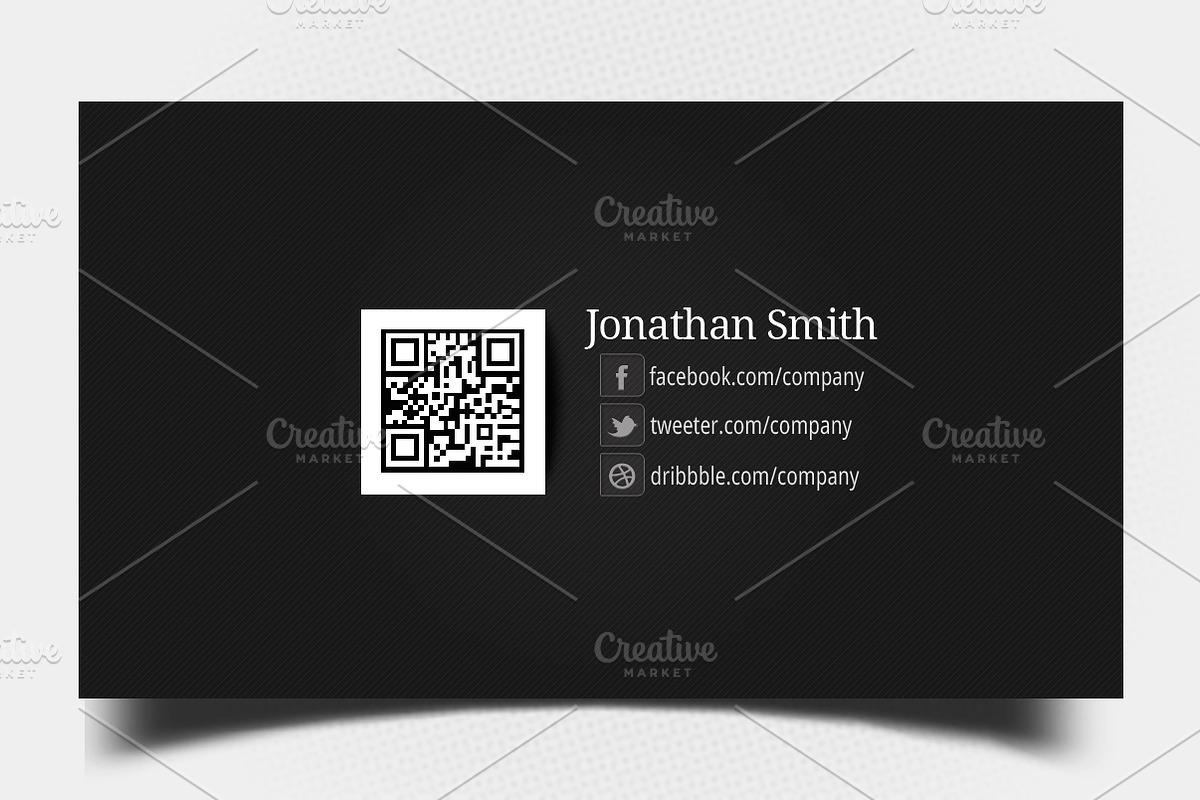 Black-Grey Personal Business Card, a Business Card Template by Aabhaas (Photo 3 of 5)