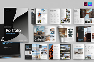 Architecture Portfolio Template, a Brochure Template by BrandPacks