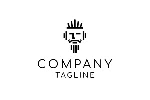 Face of a king logo design, an Object Graphic by nicemorning