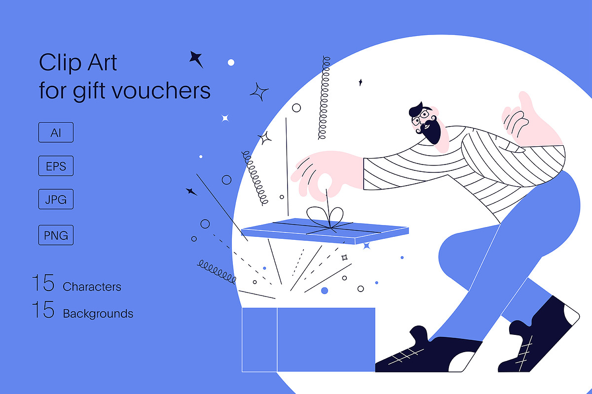 Clip Art  for gift vouchers, an Illustration by Lucky Shop (Photo 1 of 6)