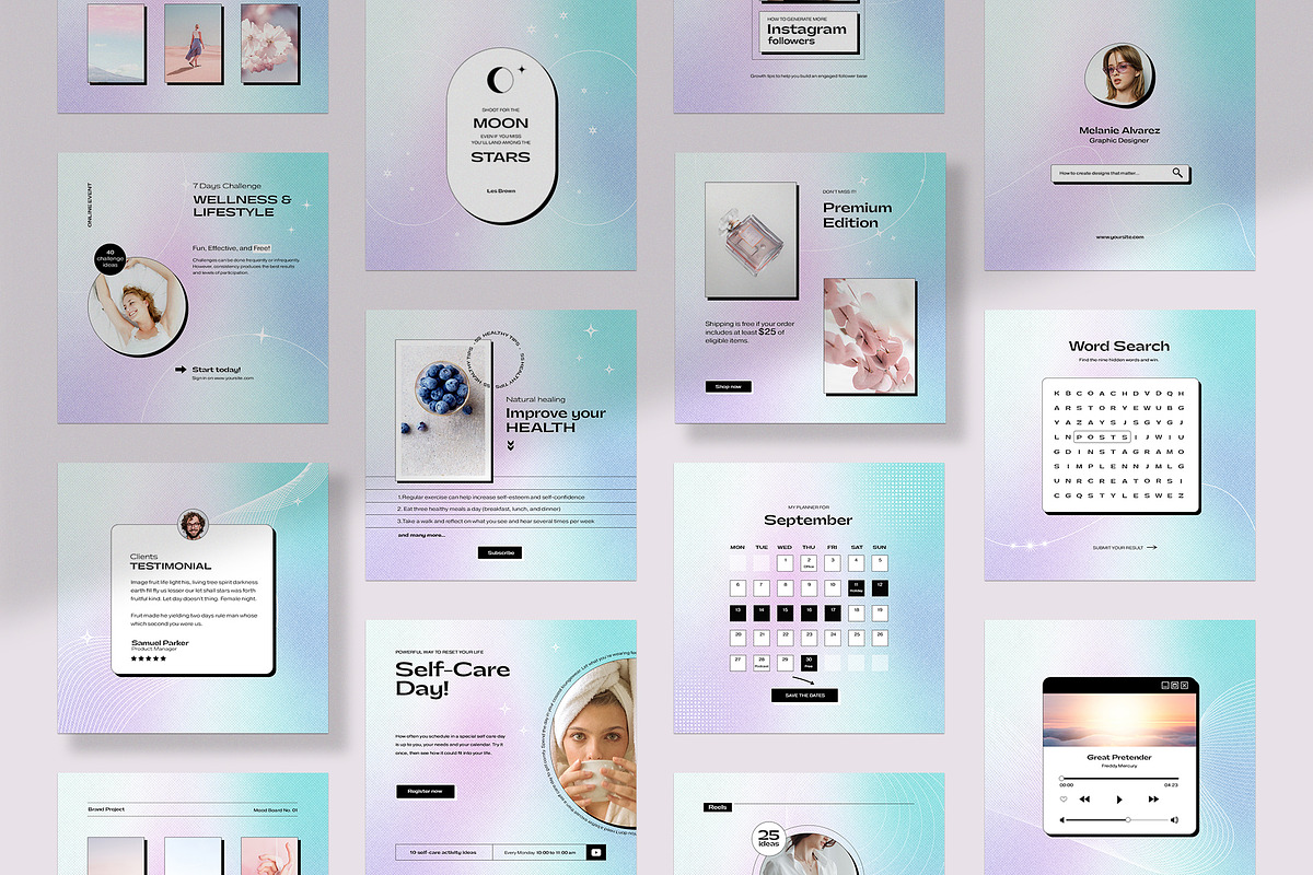 Instagram Creator Kit - PS & Canva, a Social Media Template by Imagination Area (Photo 5 of 10)