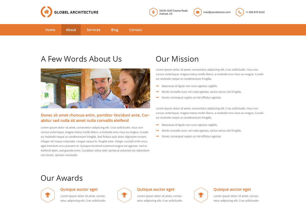 Architecture PSD Website Templates, a Websites & App Template by WebbyTemplates (Photo 3 of 7)