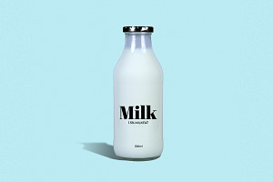 Milk - Bottle mockup