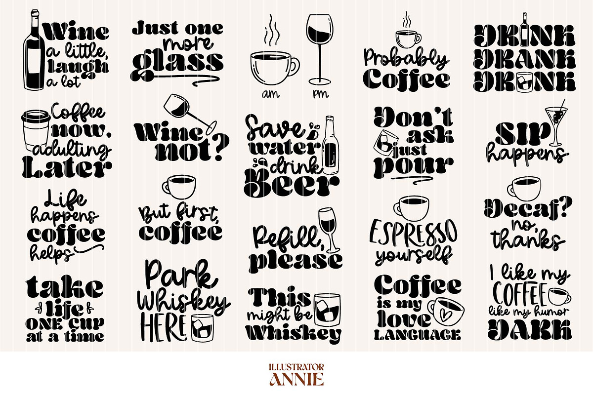 Funny Sarcistic Coaster SVG Bundle, an Object Graphic by IllustratorAnnie (Photo 3 of 8)
