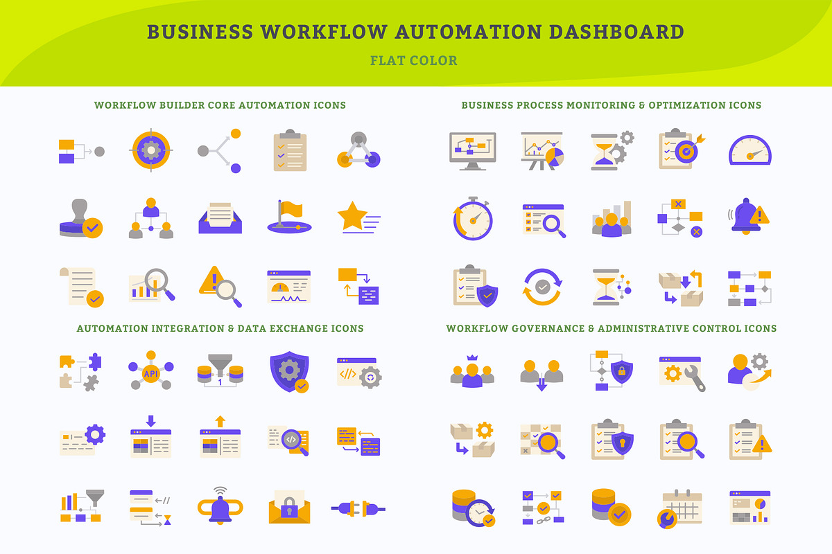 Business Workflow Automation icons, an Icon by vexper (Photo 4 of 5)