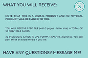 30 Mini Encouragement Cards, a Card Template by Traveling Designer (Thumbnail 4 of 4)