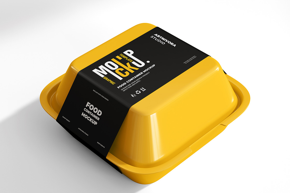 Food Container Mockup Design, a Packaging Mockup by Artnivora.Std (Photo 1 of 6)