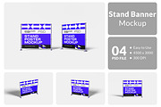 Stand Banner Mockup, an Advertising Mockup by Hazzpro_Std (Thumbnail 1 of 5)