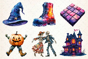 Disco Halloween Clipart PNG, an Illustration by Dream Creation (Thumbnail 3 of 7)