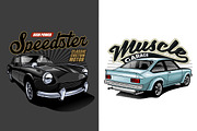 Classic Car Collection vol 5, a Transportation Illustration by The BolzStudio (Thumbnail 3 of 11)
