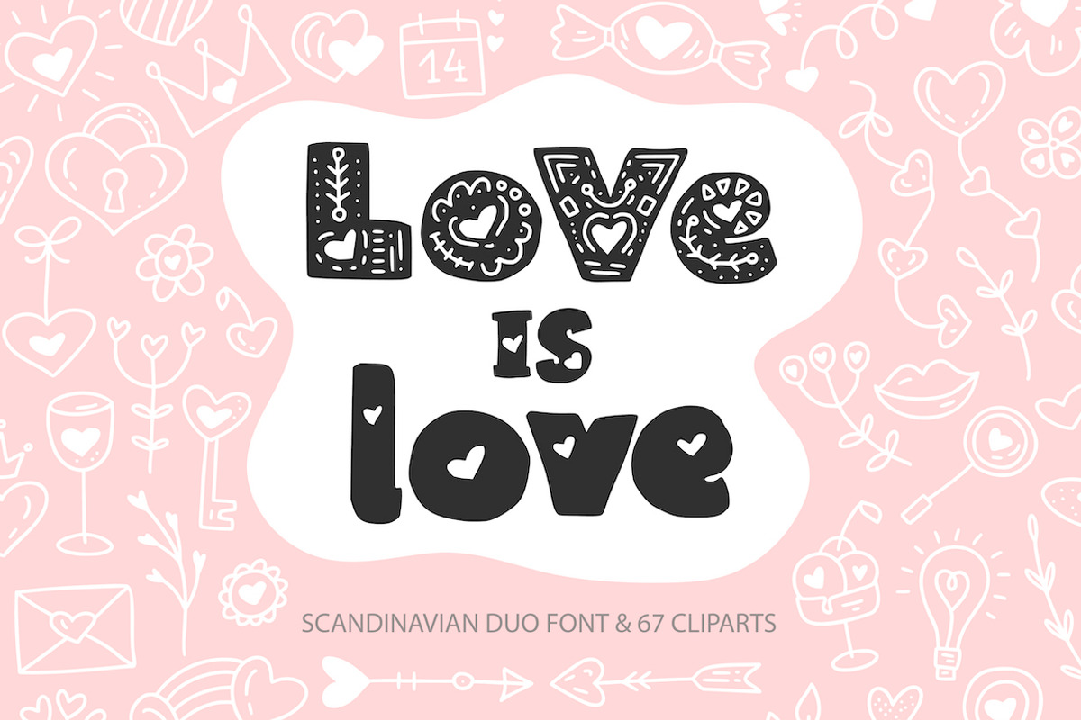 Love is Love. Font Duo. SALE!