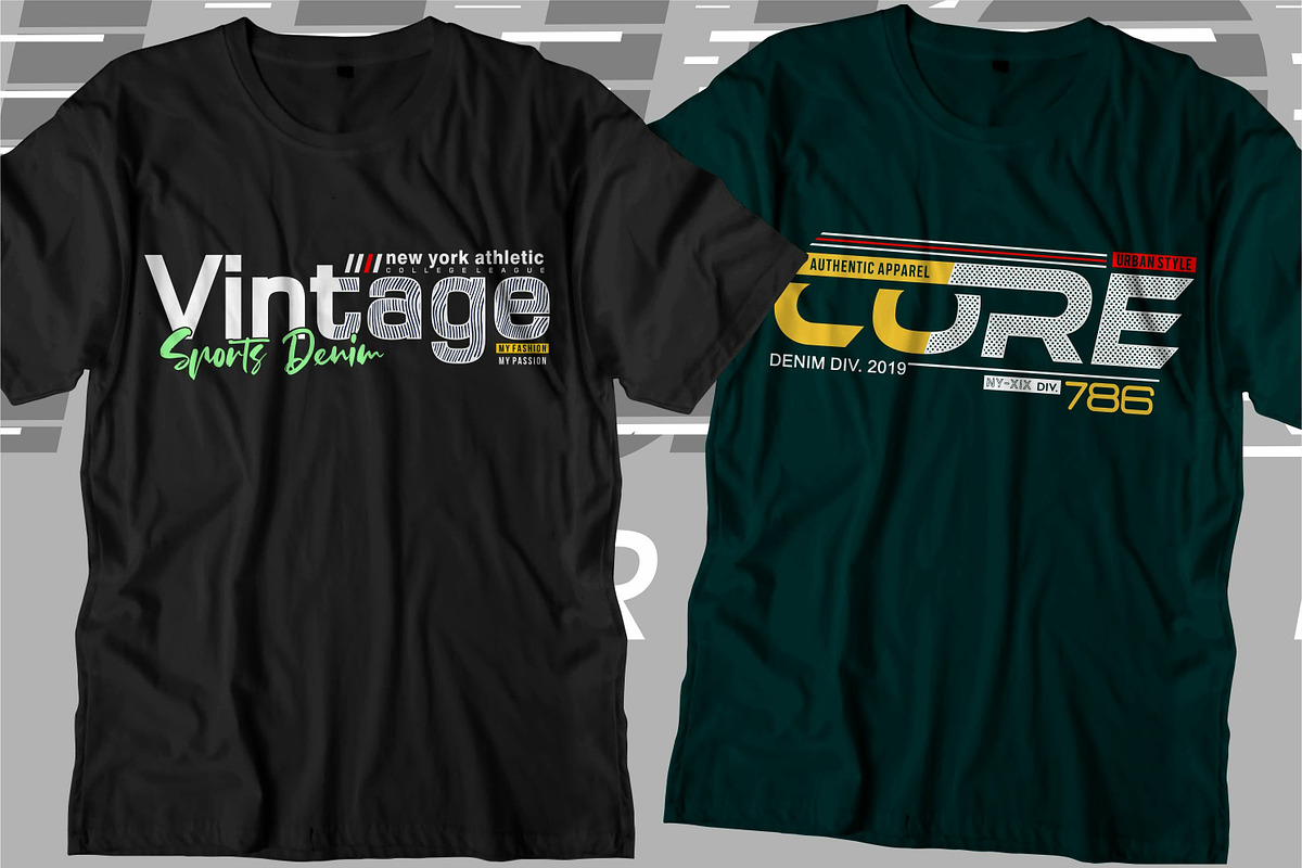 Urban City Typography T Shirt Design, a Graphic by D2PUTRI (Photo 4 of 26)