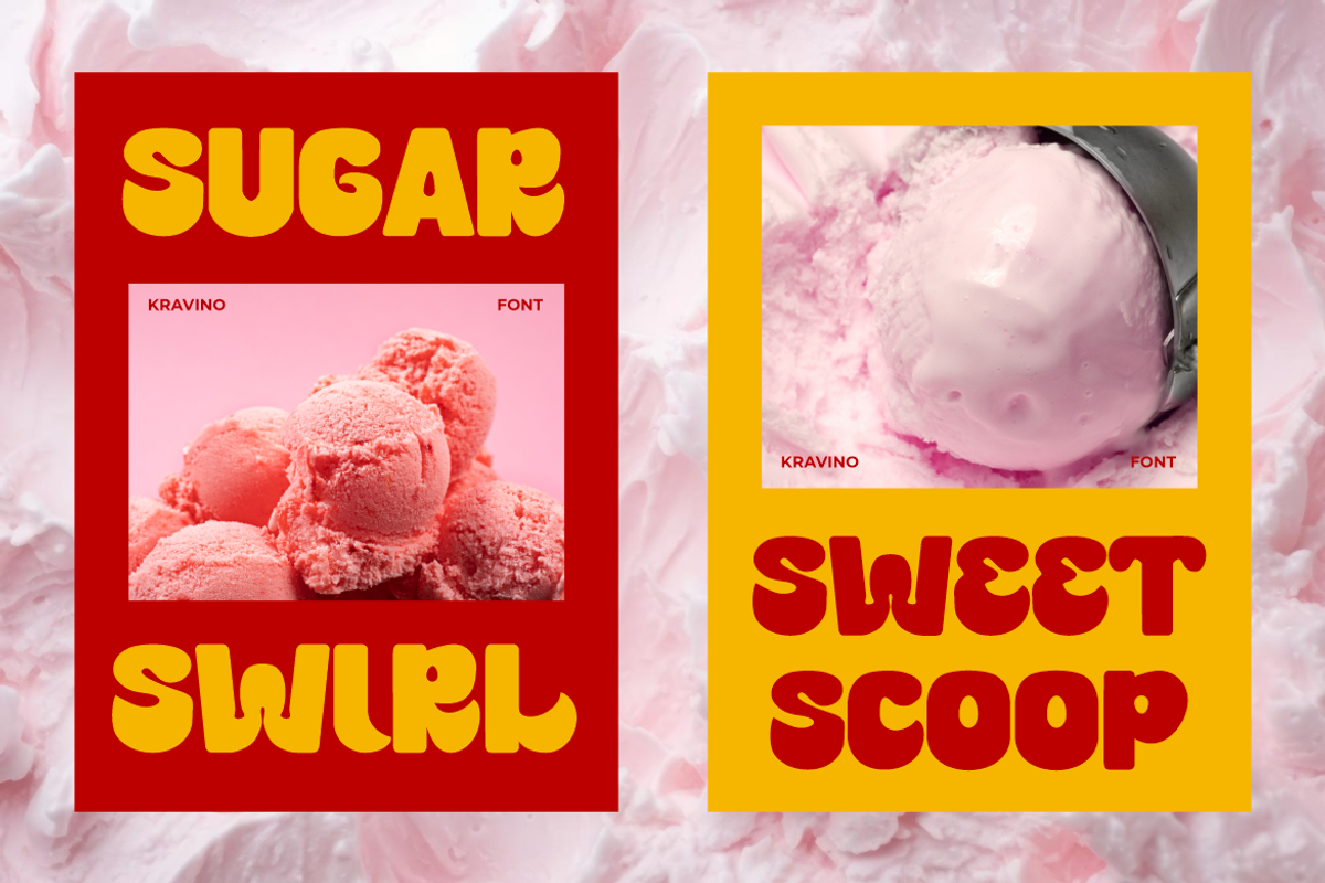 Kravino Bold Display Font, a Font by PutraCetol Studio (Photo 3 of 5)