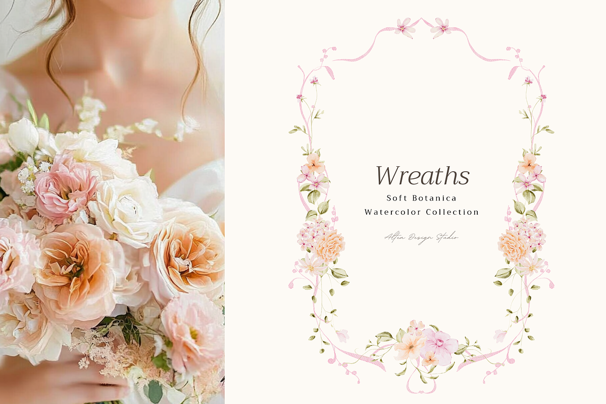 Delicate Pastel Watercolor Flowers, a Decorative Illustration by Altea Design Studio (Photo 3 of 26)