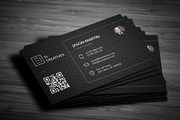 Dark Corporate Business Card, a Business Card Template by bouncy (Thumbnail 1 of 4)