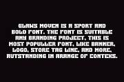 Glaws Moven - Athletics & Basketball, a Slab Serif Font by QR Design Studio (Thumbnail 5 of 7)