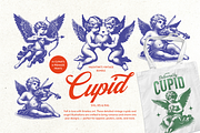 Valentine Cupid Vintage Bundle, a Decorative Illustration by ClipArtRoom (Thumbnail 1 of 7)