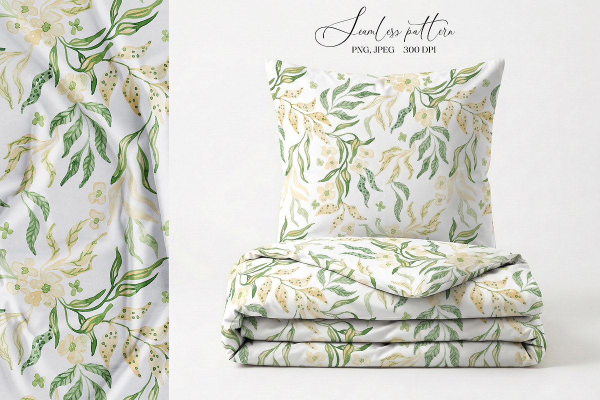 Spring Garden Botanicals Pattern, a Pattern Graphic by SirenaArt (Photo 12 of 18)