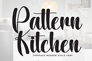 Pattern Kitchen | Script Font, a Handwritten Font by Scratchones (Thumbnail 1 of 8)