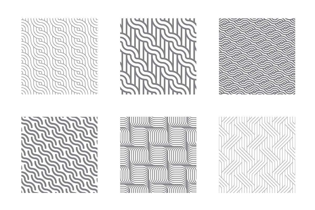 Rippled Seamless Patterns v.2, a Pattern Graphic by Curly_Pat (Photo 6 of 7)