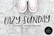Lazy Sunday Font, a Sans Serif Font by Hewitt Avenue (Thumbnail 1 of 4)