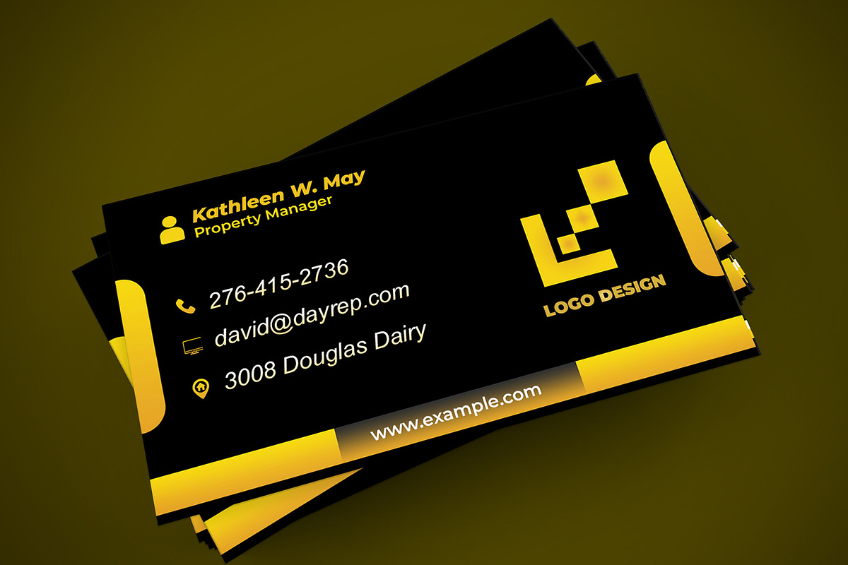 Elegant Executive Card PSD preview 6