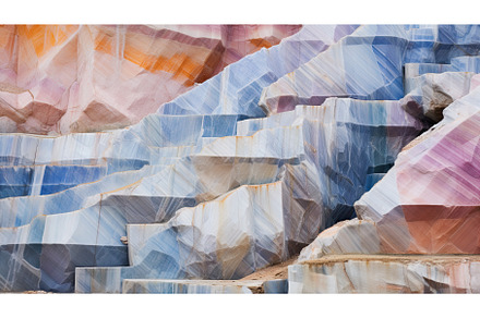 walls of sylvinite salt quarry, an Industrial Photo by Neirfy