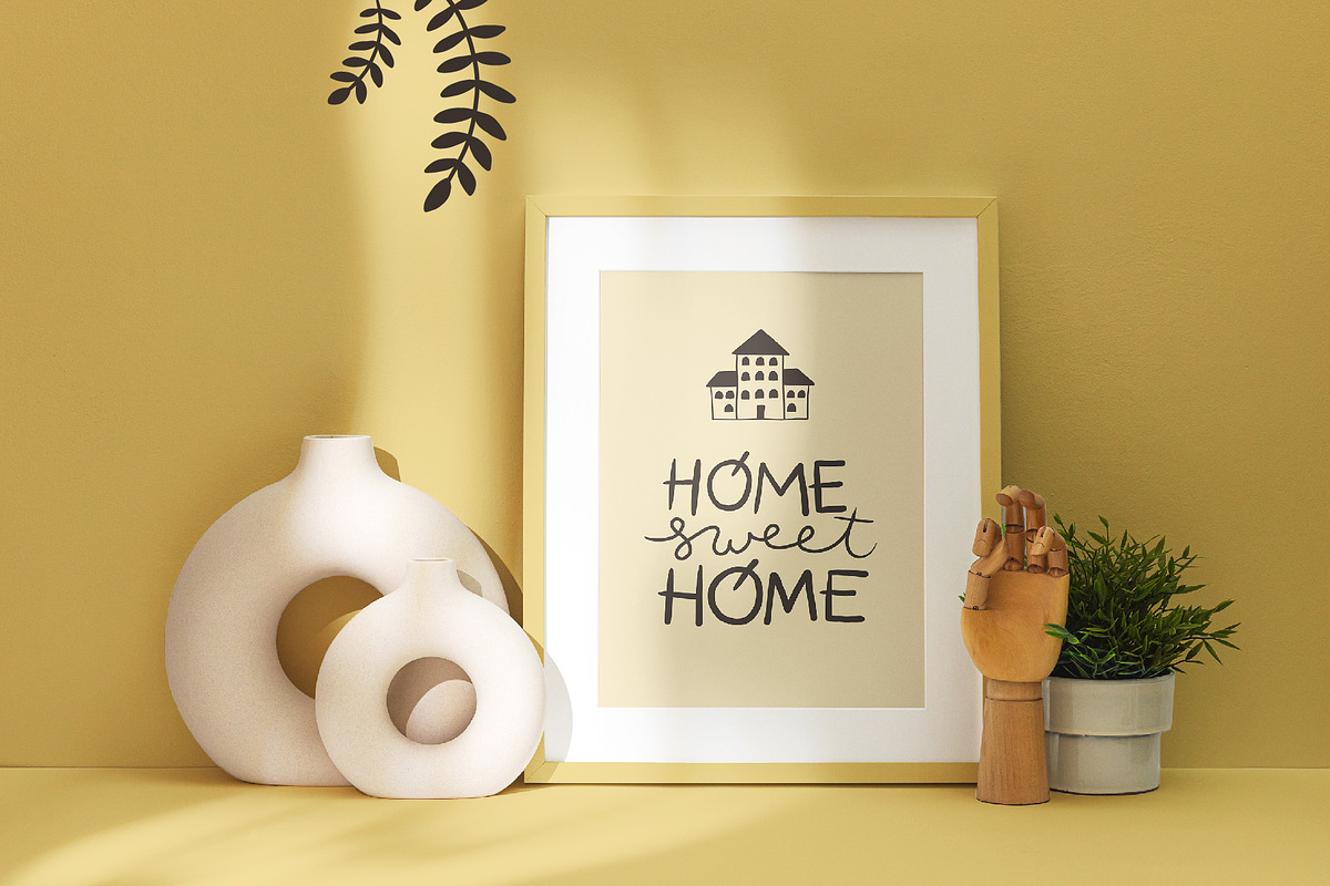 Home. Cozy vector lettering set., an Object Graphic by anna khramtsova (Photo 3 of 10)