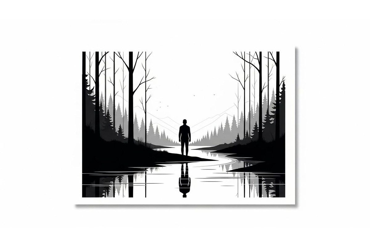 Nature Landscape Silhouette Vector B, an Illustration by Designer_Momina (Photo 29 of 51)