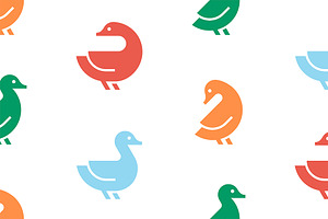 Duck Logo Pattern