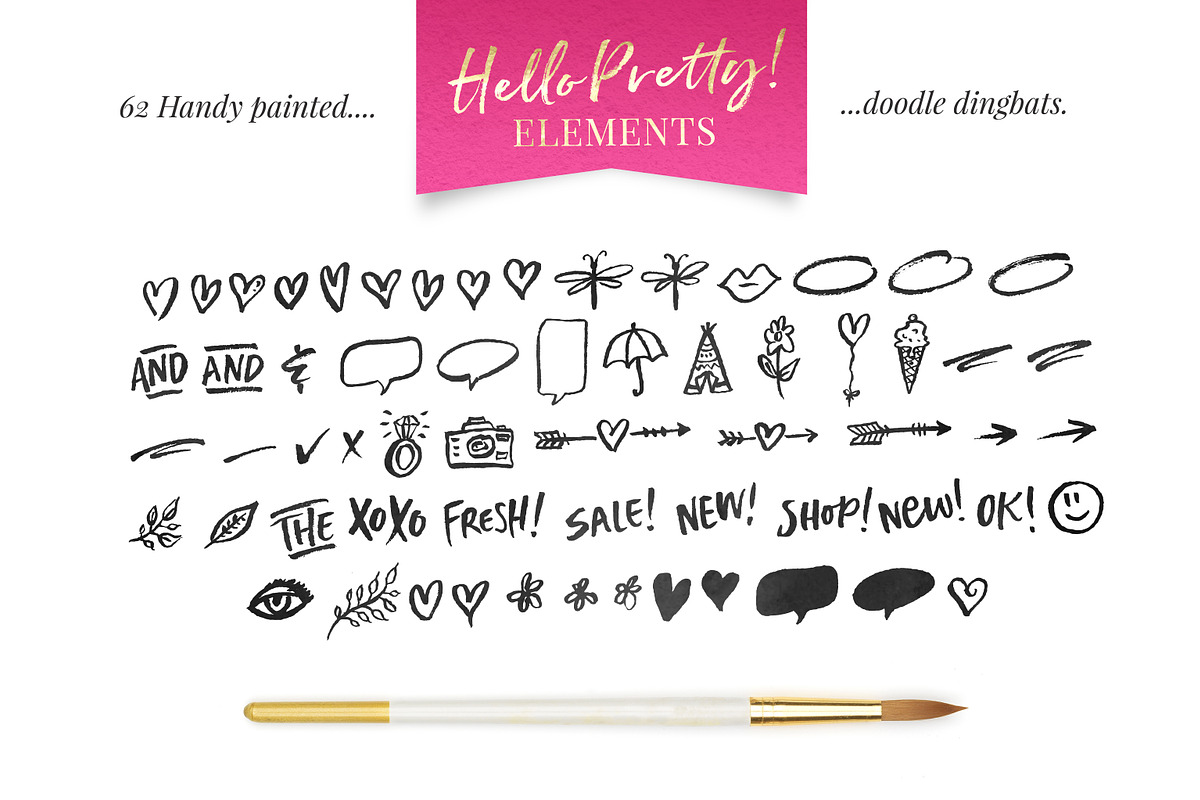 Hello Pretty! Casual Brush Font, a Script Font by Nicky Laatz (Photo 15 of 15)