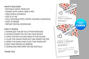 Watercolor Floral Wedding Invitation, an Invitation Template by M9 Design (Thumbnail 5 of 5)