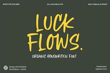 Luck Flows | Handwritten Font