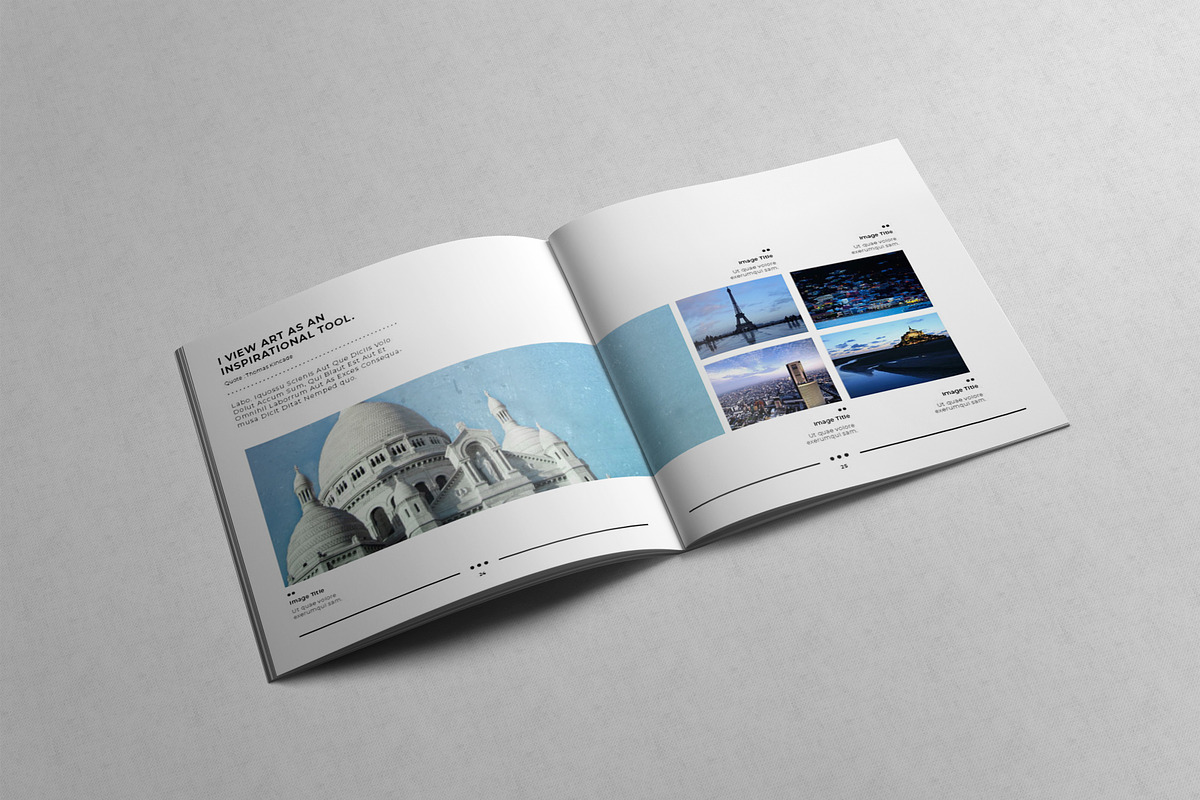 Minimal Square Magazine Template VI, a Magazine Template by Uloel Design (Photo 10 of 12)