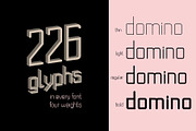 Domino font family, a Sans Serif Font by Zimages (Thumbnail 4 of 10)