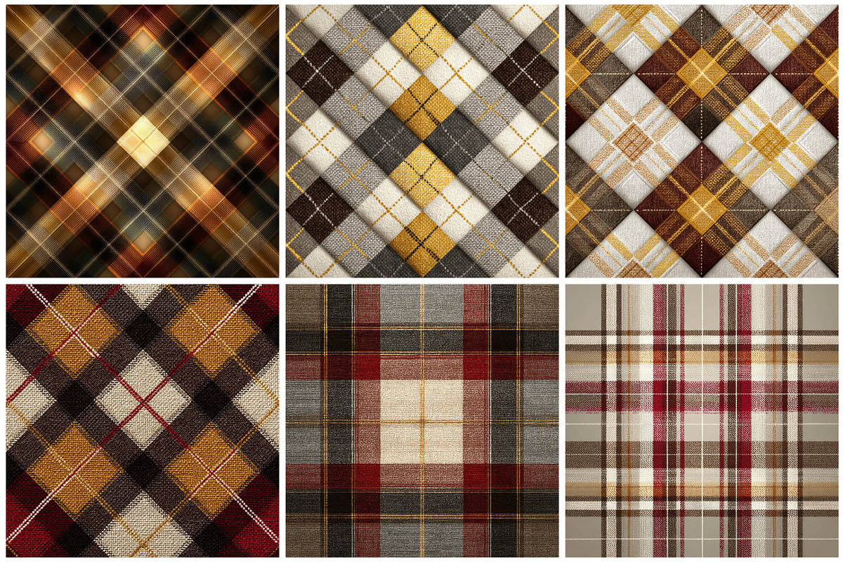 Break of Dawn Plaid Pattern, an Illustration by DreamPrint404 (Photo 2 of 5)