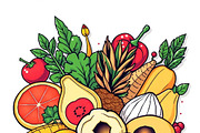 39 Vector Healthy Food Ingredients, an Object Graphic by adenpinkstore (Thumbnail 2 of 16)