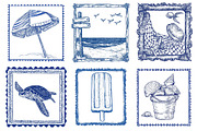 Summer Coastal Sublimation Clipart, an Illustration by Dream Creation (Thumbnail 3 of 7)