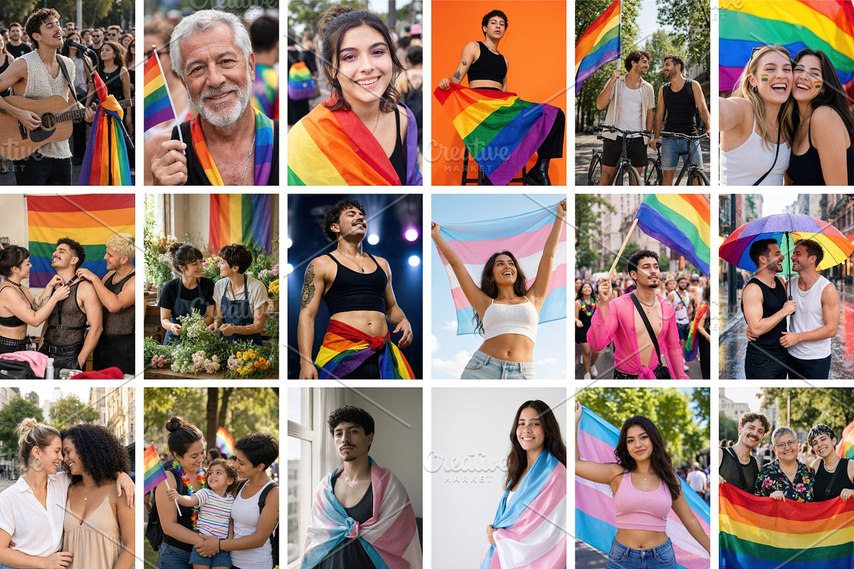 50 LGBTQ+ Pride Stock Photos, a Person Photo by Selenique Studio (Photo 6 of 8)