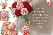 Cozy Valentine Romantic Clipart, an Object Illustration by C-Kav (Thumbnail 6 of 14)