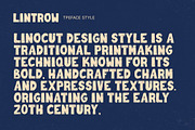 Lintrow - Linocut Style Typeface, a Sans Serif Font by Youthlabs Studio (Thumbnail 4 of 15)