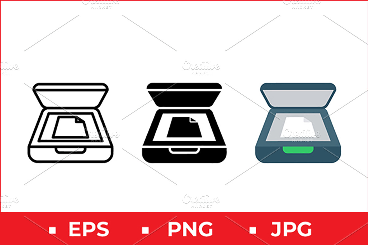 Scanner Machine Vector Design, a Solid Icon by Artonix (Photo 1 of 2)
