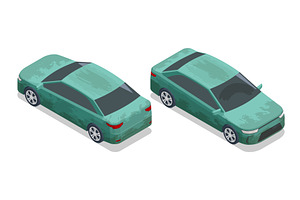 Isometric vector illustration, a Transportation Illustration by Golden Sikorka