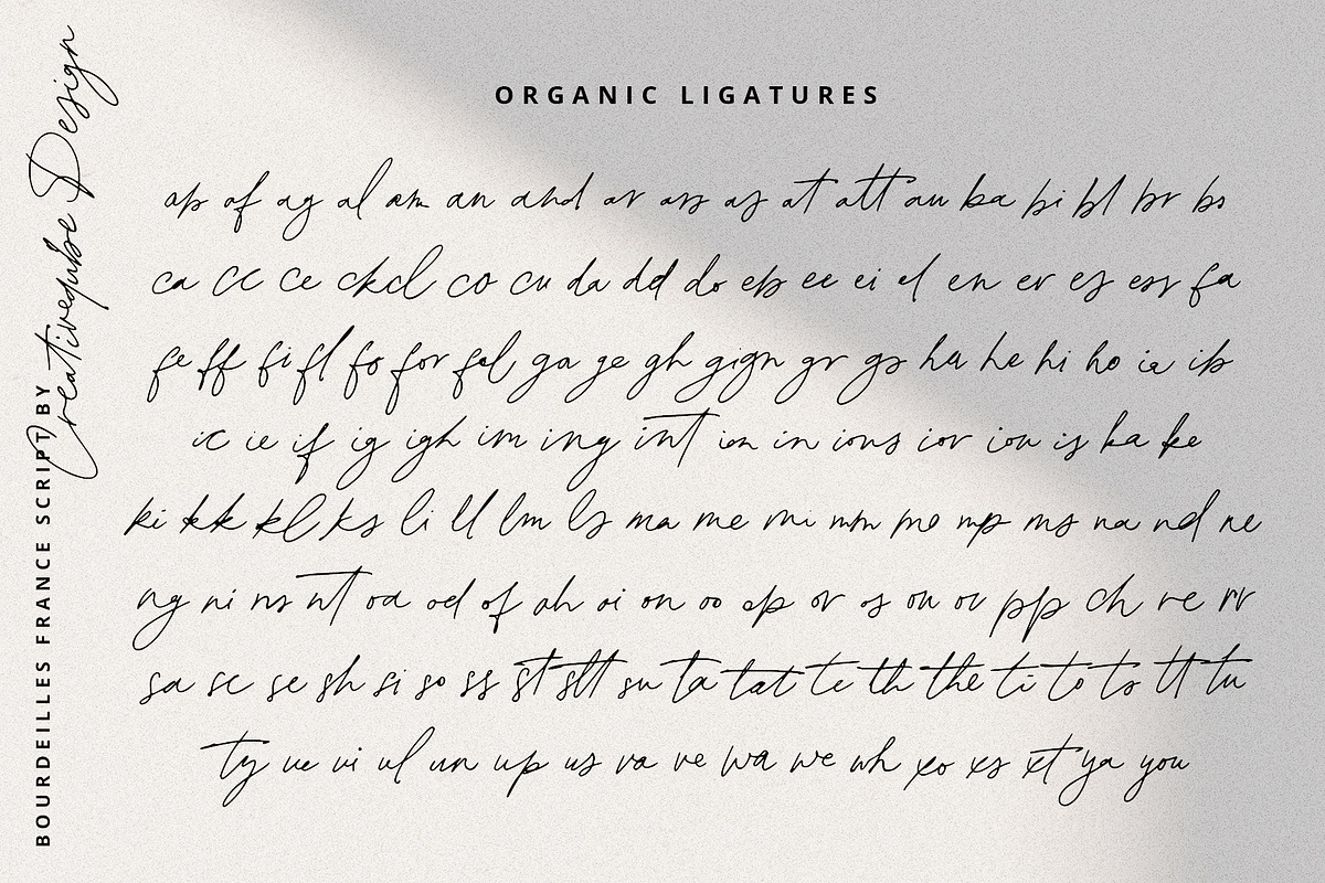 Bourdeilles France Script Font, a Script Font by Creativeqube Design (Photo 16 of 16)
