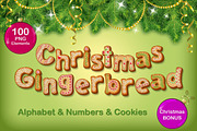 Christmas Gingerbread alphabet, a Decorative Illustration by Nataliia Toporovska (Thumbnail 1 of 5)