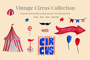 Vintage Circus Collection, an Object Illustration by ElicoelhoDesign Shop (Thumbnail 1 of 6)