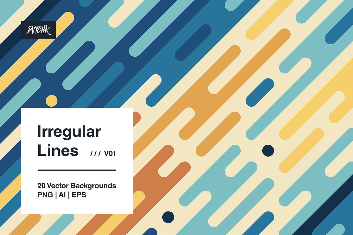 Irregular Lines - Vector Backgrounds, a Background Graphic by dvtchk (Photo 1 of 13)
