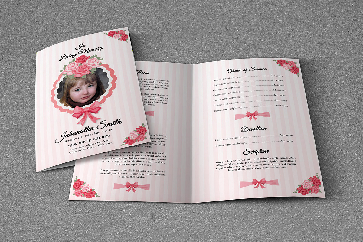 Funeral Program Template-V239, a Brochure Template by Template Shop (Photo 2 of 4)