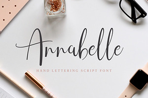 Annabelle Hand Lettering Script Font