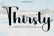 Thirsty, a Handwritten Font by FreshTypeINK (Thumbnail 1 of 8)